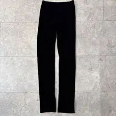UNIQLO リブスリットレギンス(10分丈) ブラック　Mサイズ