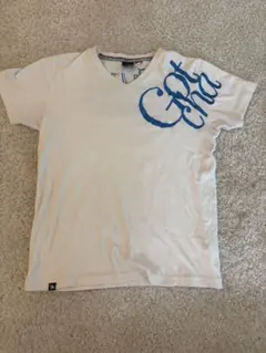 GOTCHA Vネック Tシャツ 刺繍ロゴ ホワイトのサムネイル
