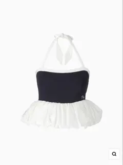 Andmary Coco pleats swimwear White - メルカリ