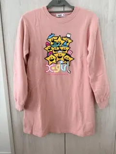 x-girl 140センチピンク 長袖ワンピース
