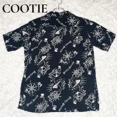 COOTIE クーティー 碇柄 マリンテイスト 黒 アロハ シャツ Sのサムネイル
