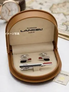 【美品】LANCEL ランセル ネクタイピン カフスボタン セット ケース付きのサムネイル