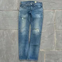 YANUK ヤヌーク MICHEL ミシェル デニムパンツ ダメージ 29