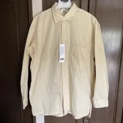 新品タグ付きUNIQLO U オーバーサイズシャツ L クリーム