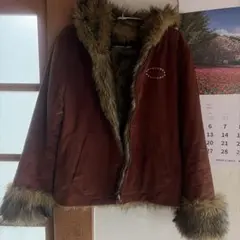 afb FUR ALAN KNIT HOODIEファーニット ジップパーカー M - メルカリ