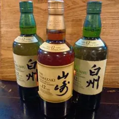 サントリー 山崎 12年 白州 山崎NV セット ウイスキー 箱付き新品未開