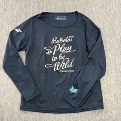 Babolat ネイビー 長袖TシャツＭ
