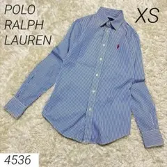 POLO RALPH LAUREN ストライプ シャツ ブルー XS