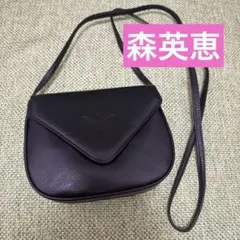 HANAE MORI ハナエモリ 森英恵 ショルダーバッグ 黒 蝶ロゴのサムネイル