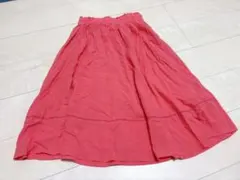 ピンク フレアスカート 膝丈のサムネイル