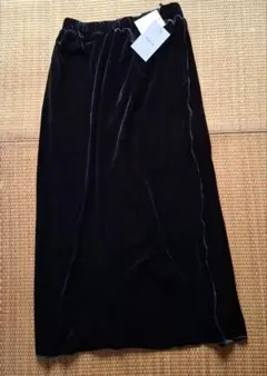 新品タグ付き しまむら ベロアナロースカート M