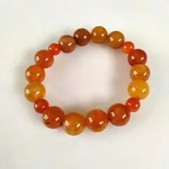 天然石オレンジアゲートブレスレット