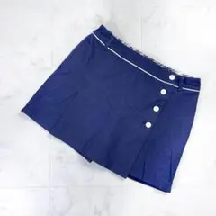 美品 キャロウェイ 台形スカート ゴルフウェア ネイビー サイズL*MD89