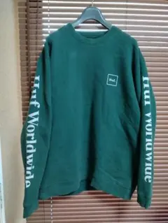 Huf Worldwide ダークグリーン スウェット
