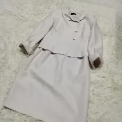 P0343【ONEIROS】スカートスーツ上下（15AR）ホワイト