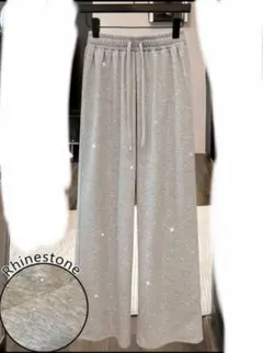 SHEIN ストーン付きスウェットパンツ