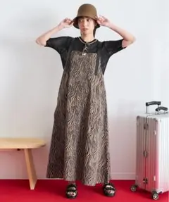 THOUSAND MILE ユナイテッドアローズ　ゼブラ柄キャミワンピース