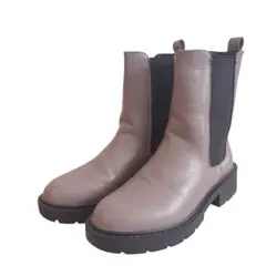 【完売品】OPAQUE.CLIP サイドゴアブーツ モカベージュ M グレージュ