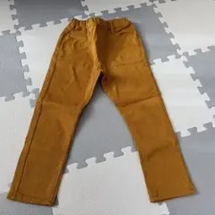 マスタード色ウエストゴムパンツ