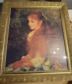 ルノワール 花を持つ少女 複製絵画 - メルカリ