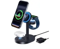 MagSafe充電器 3in1 ワイヤレス充電器 15W急速充電 3台同時充電