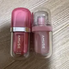 【最終値下げ】AMUSE ジェルフィットグロス ＆ リッププランパー 2本セットのサムネイル