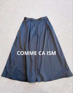 【 COMME CA ISM 】ガウチョ風フレアーパンツ サイズ9 ブラック