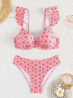 ギンガムチェック　ビキニ