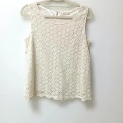 any sis♥サークルレース タンクトップ アイボリー♥Мサイズ♥新品送料込みのサムネイル