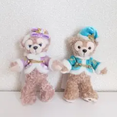 ディズニーシー 2017年クリスマス ダッフィー&シェリーメイ ぬいぐるみバッジ