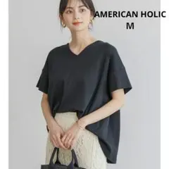 ★Ｍ AMERICANHOLIC タック半袖Tシャツ★