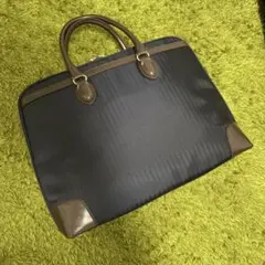 メンズ　ビジネスバッグ　紺×茶のサムネイル