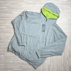 【新品】NICOLE MORRISON パーカー 3L グレー 黄緑 ジプアップ