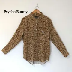 PsychoBunnyサイコバニーフラワープリントコーデュロイ長袖シャツ　XL