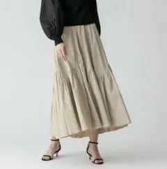 ギャザー ロングスカート