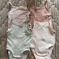 H&M ベビー ボディスーツ 4枚セット オーガニックコットン