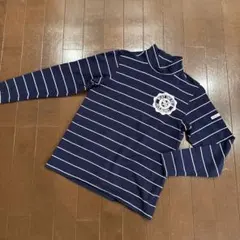 JACK BUNNYパーリーゲイツ ハイネックモックシャツ 紺140