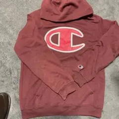 Champion バーガンディ フード付きパーカー