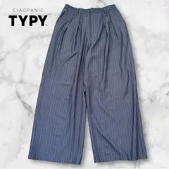 美品CIAOPANIC TYPYチャオパニック ピンストライプ ワイドパンツL