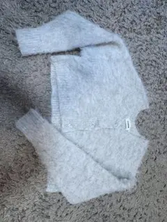 ナイロンアクリルウールグレー長袖カーディガンチャオパニック♡ciaopanic