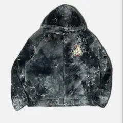 GALFY　ガルフィー　ファーブルゾン　フェイクファー　タイダイ柄　ロゴ刺繍