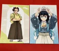 鬼滅の刃東武動物公園描き下ろし動物稽古ver.ポストカード竈門炭治郎 時透無一郎