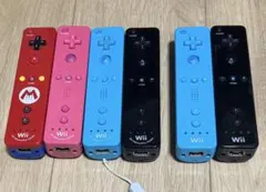 Wiiリモコンモーションプラス6個4色セット　ジャンク品