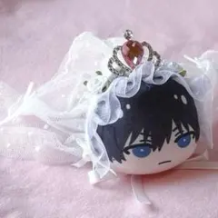 ヘッドドレス おまんじゅう ちびぐるみ パペット ブルーロック 花嫁ライトピンク