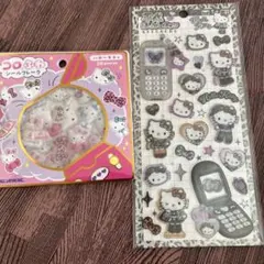 コロふわシールフレーク　平成はっぴーフォン　ハローキティ