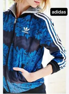 【希少デザイン】　アディダス　トラックジャケット　ジャージ　花柄　トレフォイル