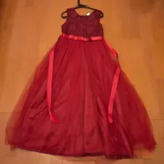 子供用赤ロングドレス 150