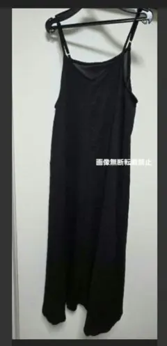 ワールド　キャミワンピース　ワンピース　スカート　キャミ　黒　m　レディース　M