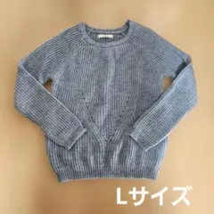 ikka ラメ入りクルーネックセーター長袖のサムネイル