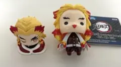 煉獄杏寿郎　おねむたんフィギュア　ゆらゆらマスコット　2点セット